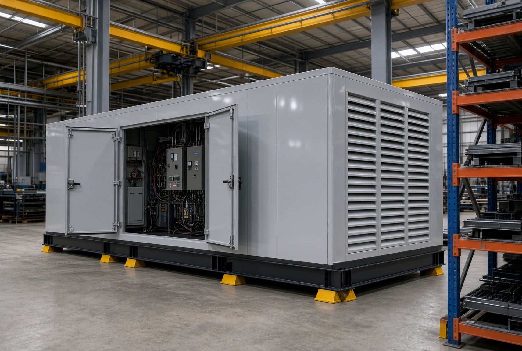 Enclosure on the production floor